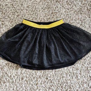 Black and Gold Girls Skirt
